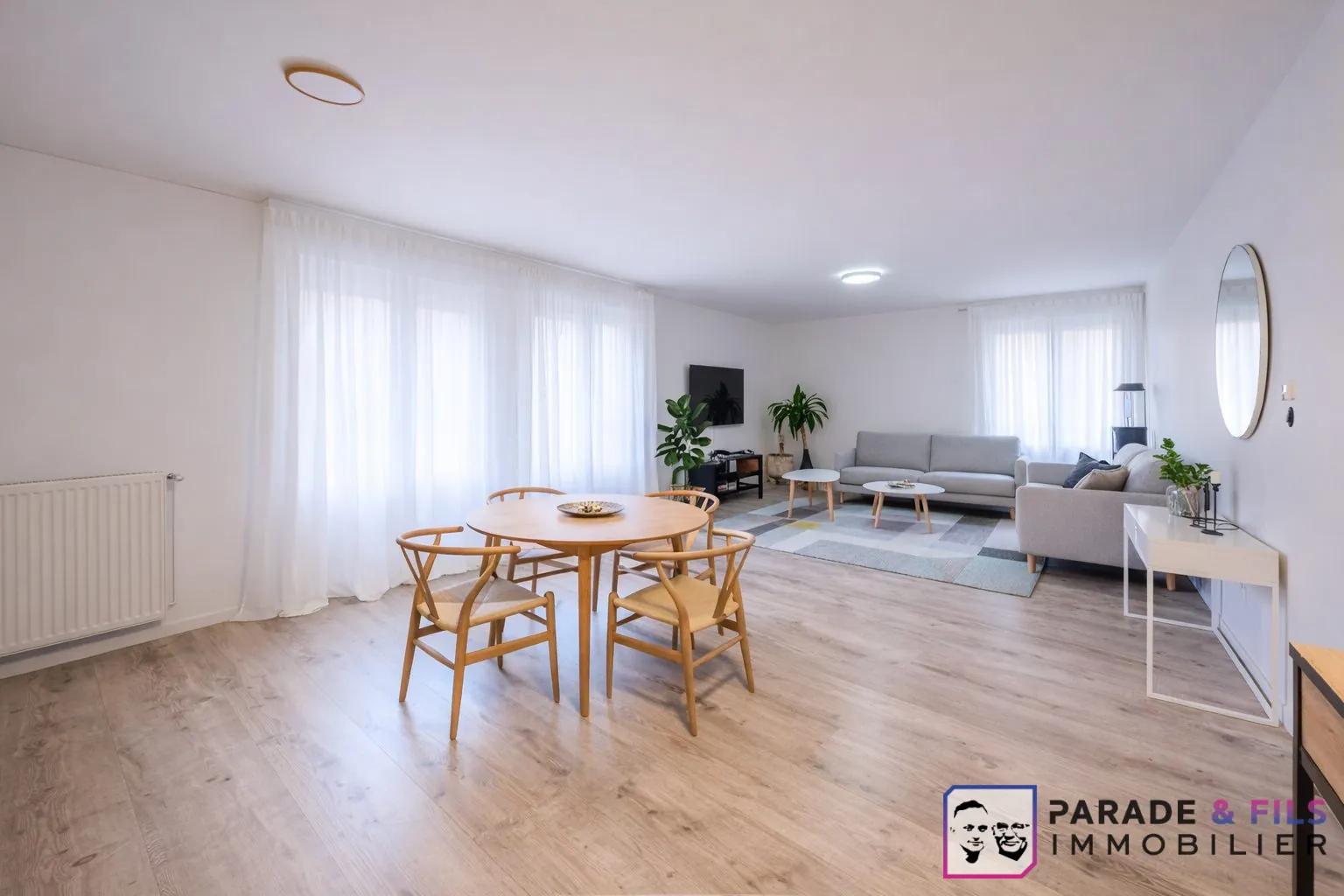 Appartement T3 rénové avec 2 chambres à Nancy, parking privé, faibles charges