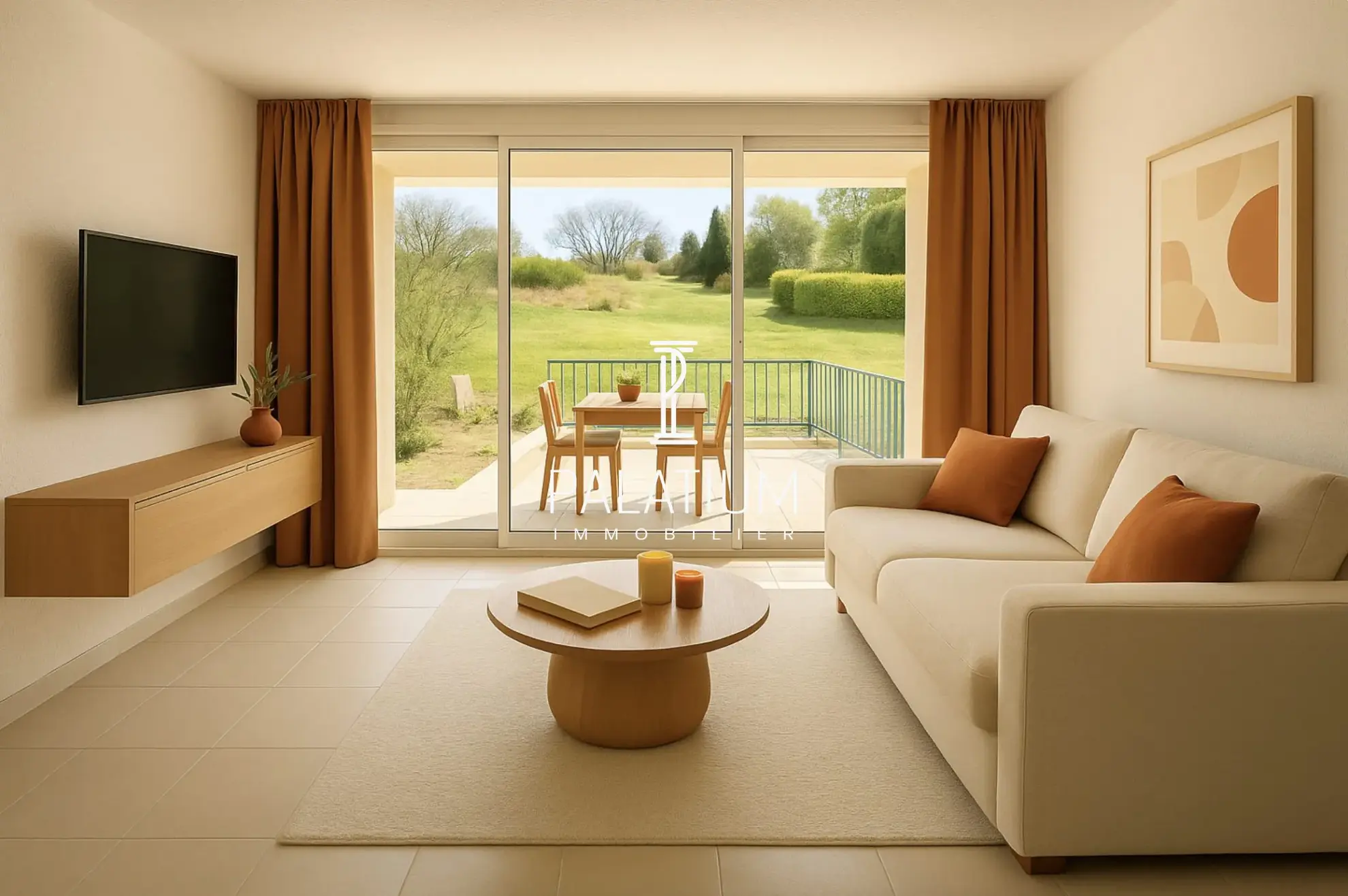 Appartement T2 rénové avec jardin, piscine et vue Château à Gréoux-les-Bains