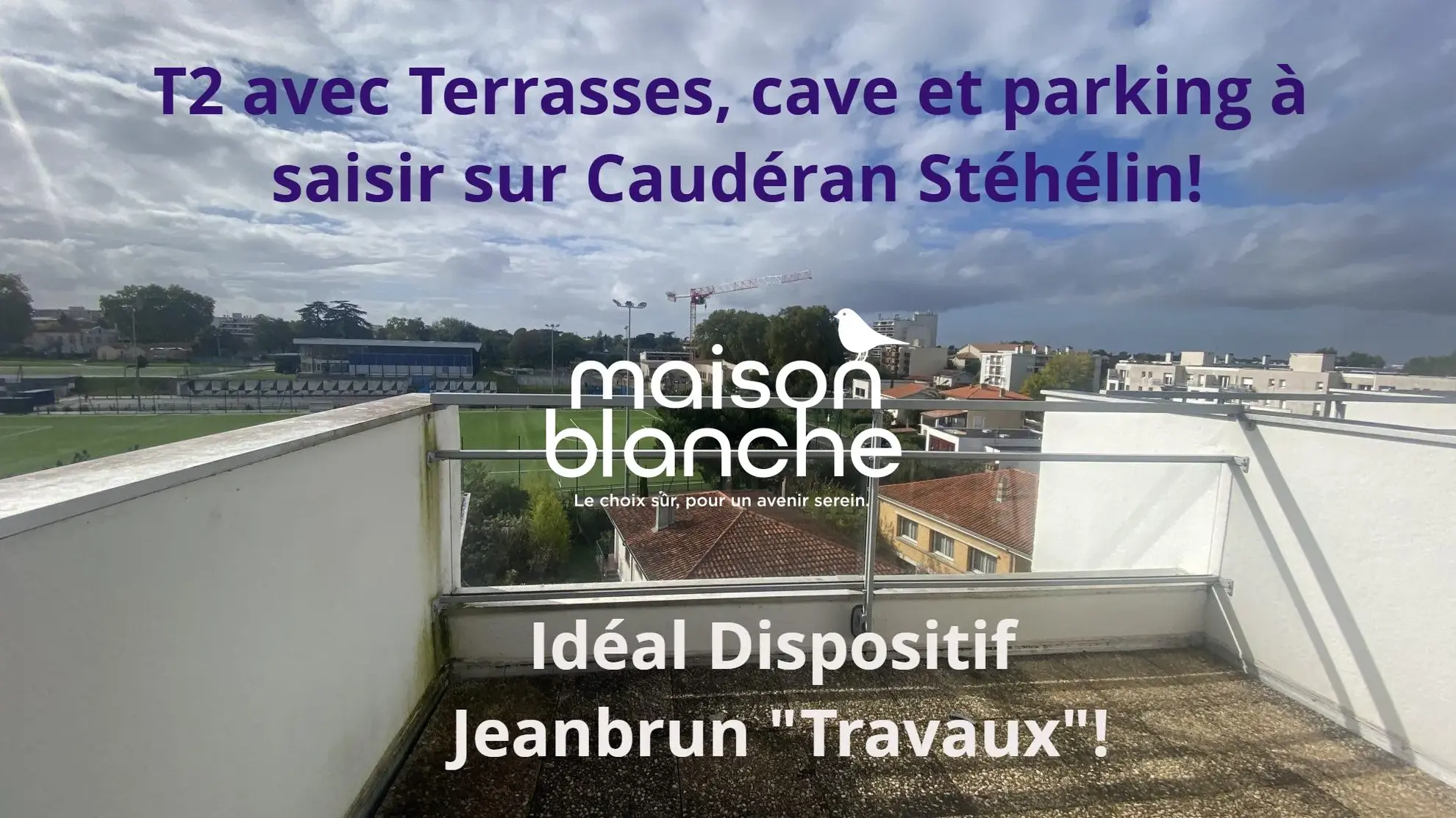 Appartement à vendre à Bordeaux Caudéran avec terrasses et parking