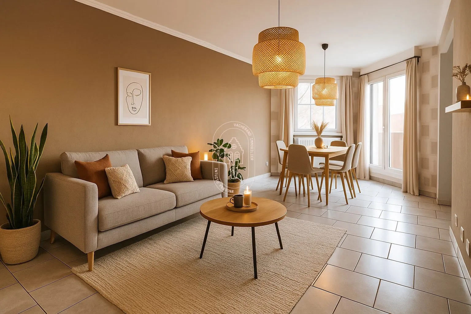 Appartement T3 lumineux avec balcon et garage à Wattrelos en vente