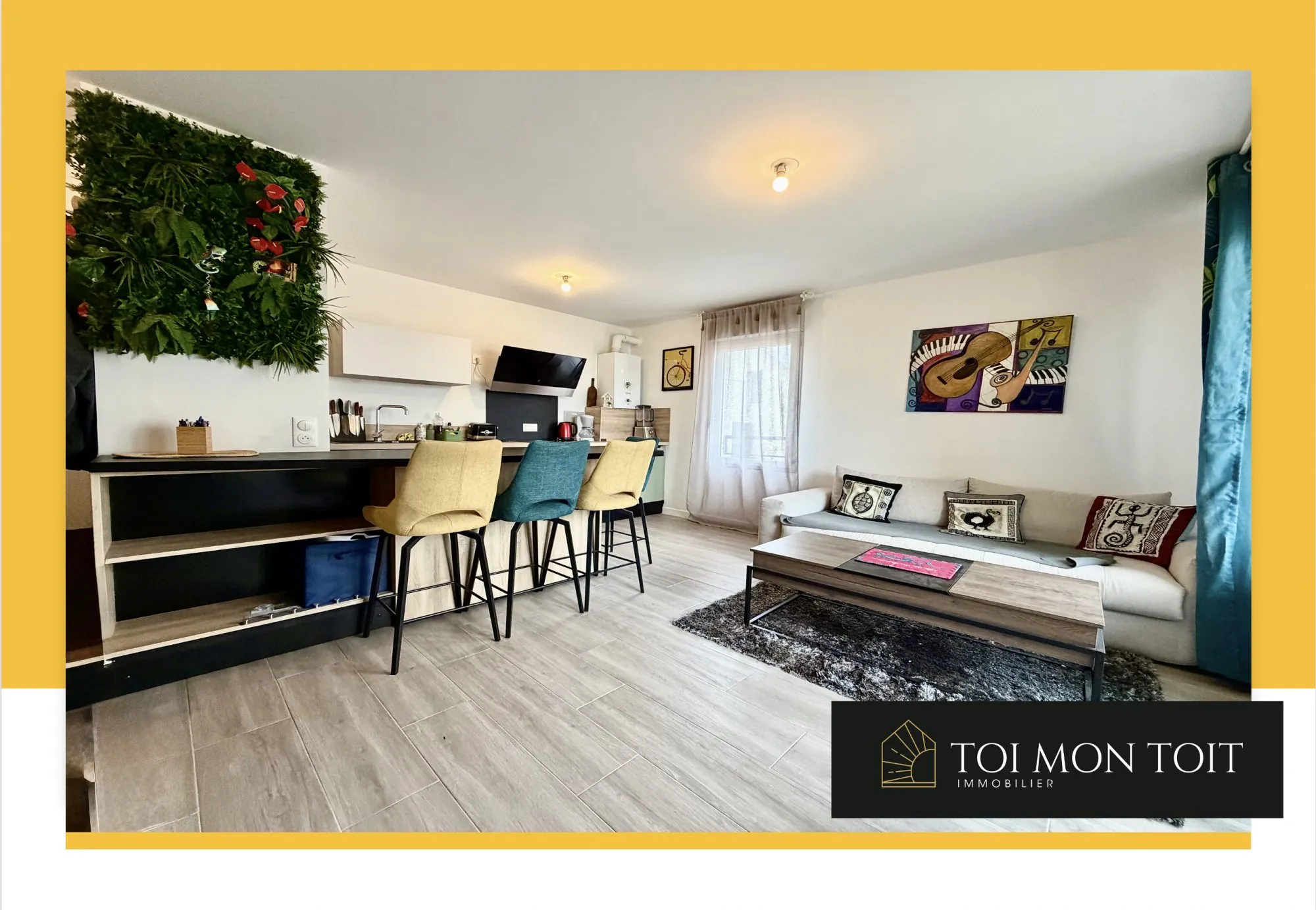 Appartement T2 moderne avec jardin et terrasse à Villeron