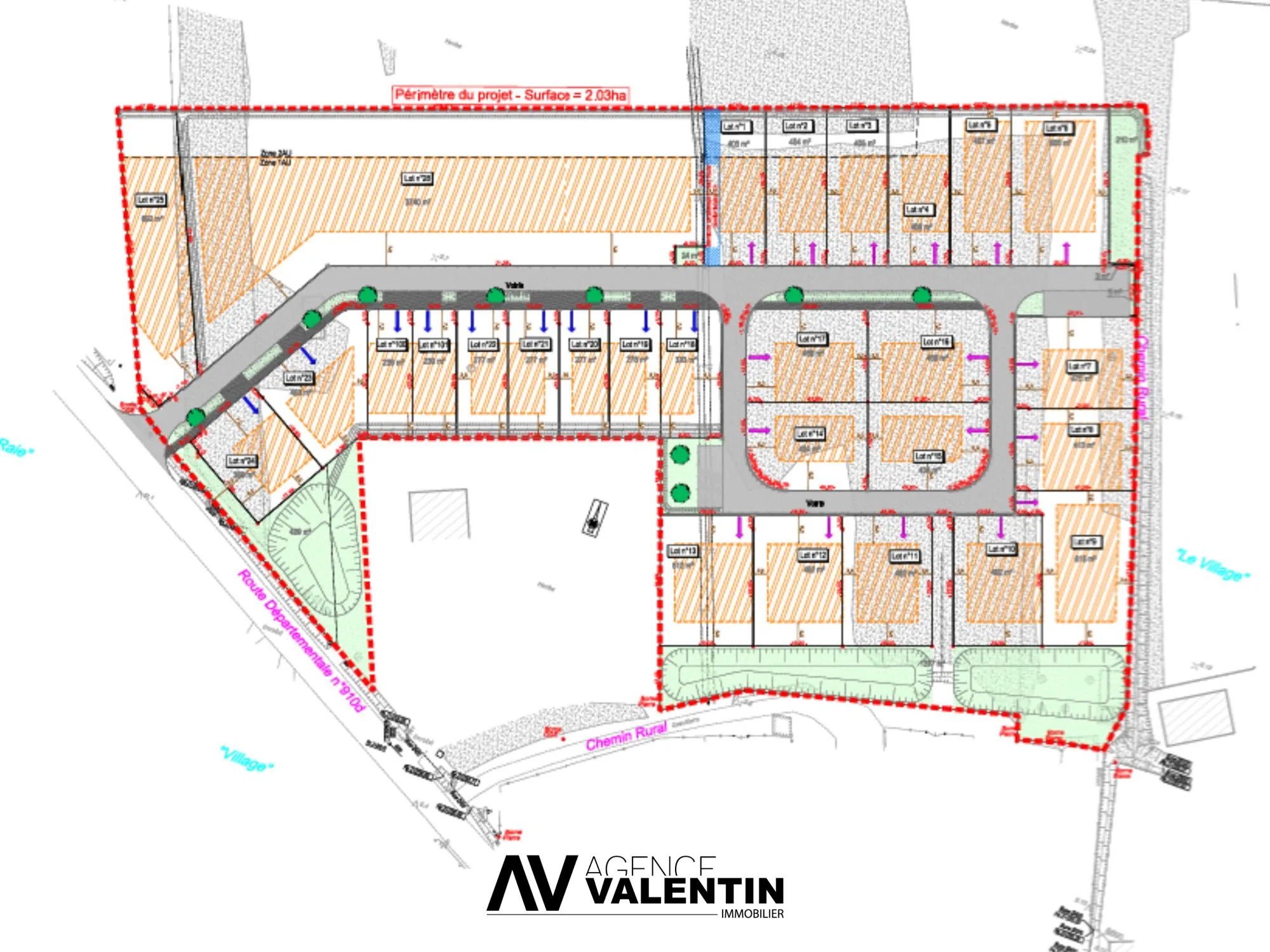 Terrains à vendre à Luppy dans le lotissement 'Le Pré Village' – Près de Metz
