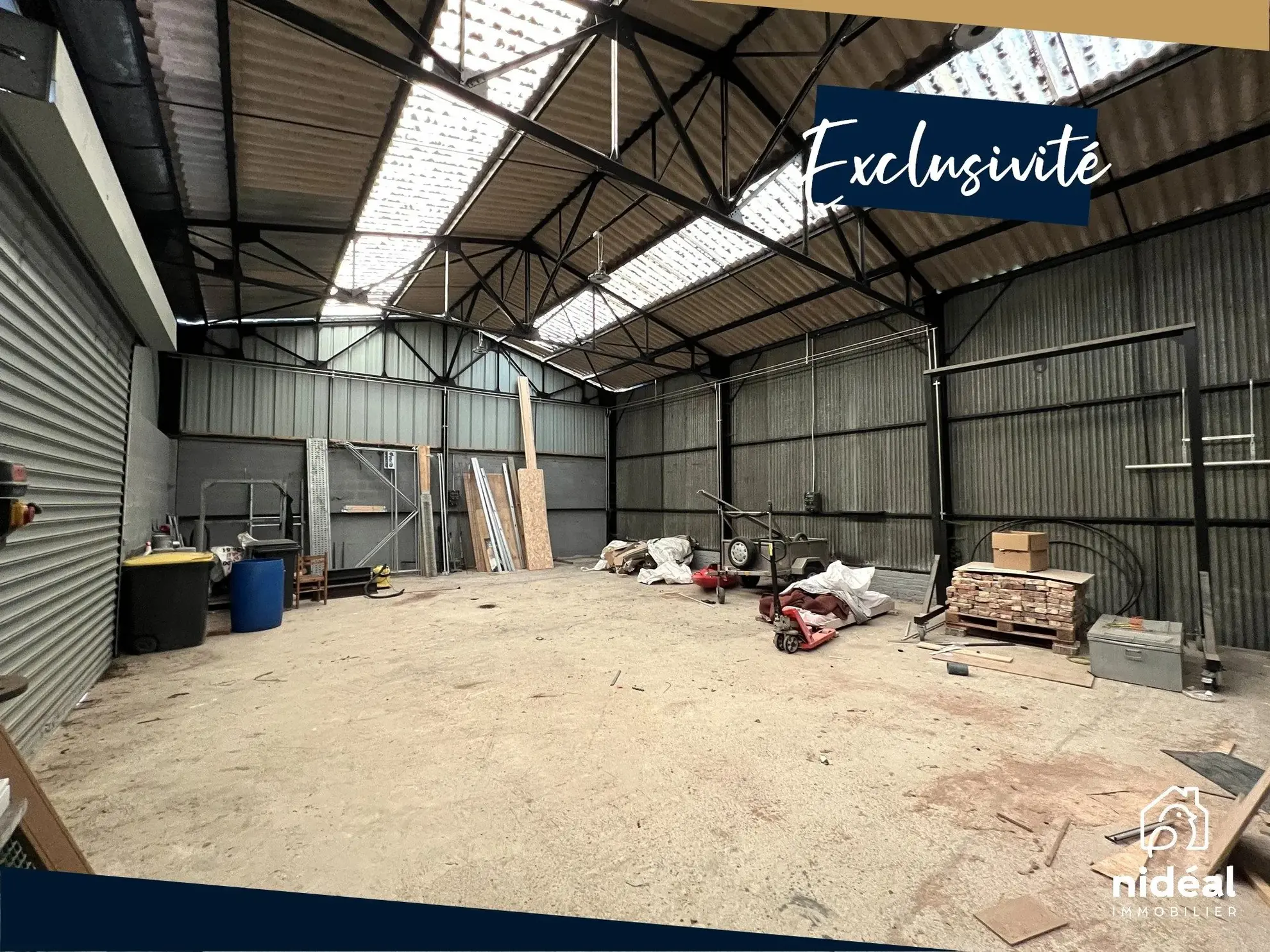 Entrepôt de stockage à Berlaimont avec extension possible - 128 000 €