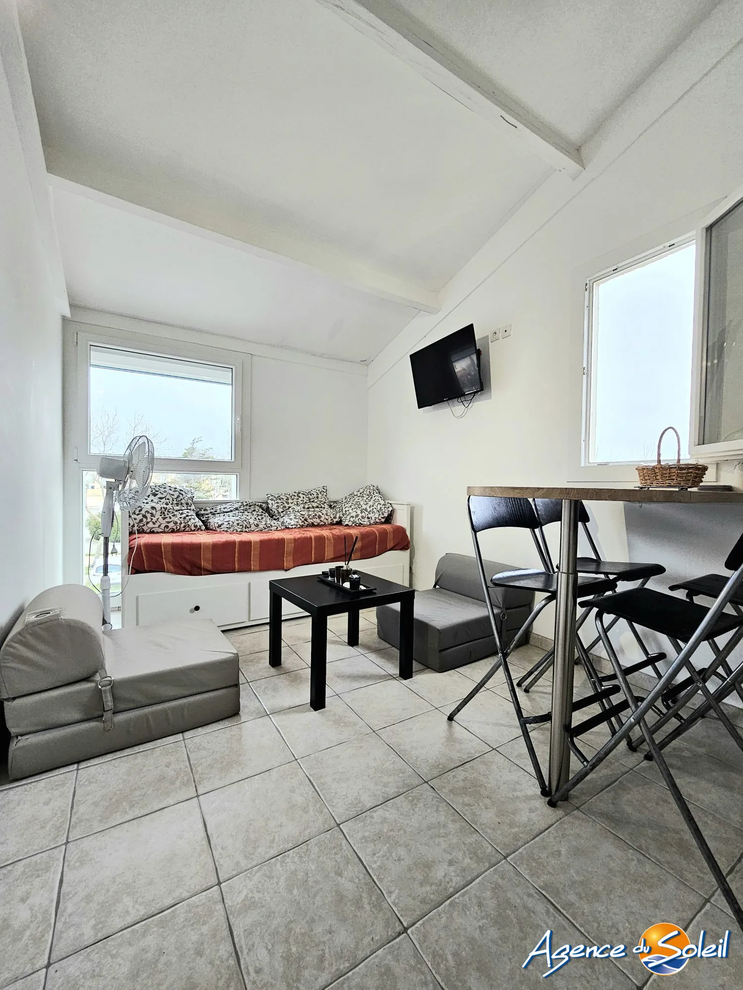 Appartement T1 lumineux avec piscine à Gruissan – 17 m² en vente