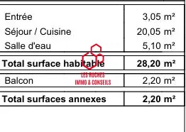 Achat appartement 1 pièce à Cormeilles-en-Parisis, 28,20 m² au prix de 188 500 euros 