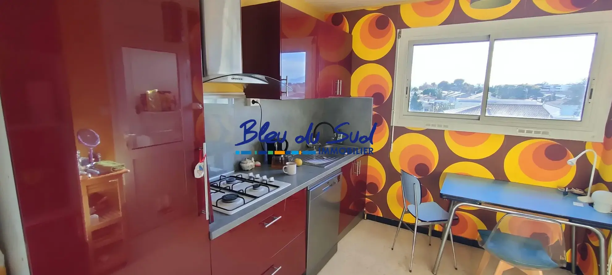 cuisine Appartement T3 lumineux avec terrasse à Perpignan, idéalement situé 