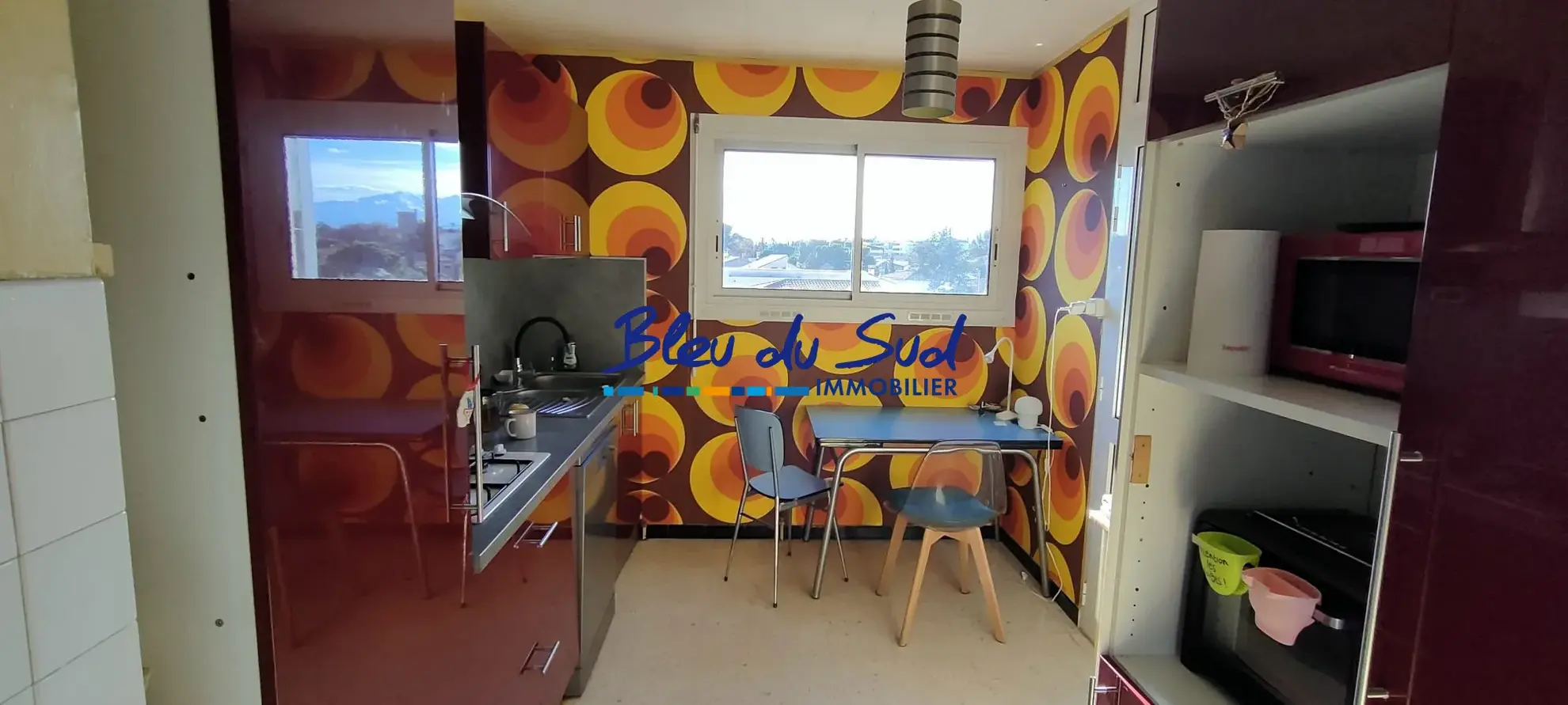 cuisine Appartement T3 lumineux avec terrasse à Perpignan, idéalement situé 