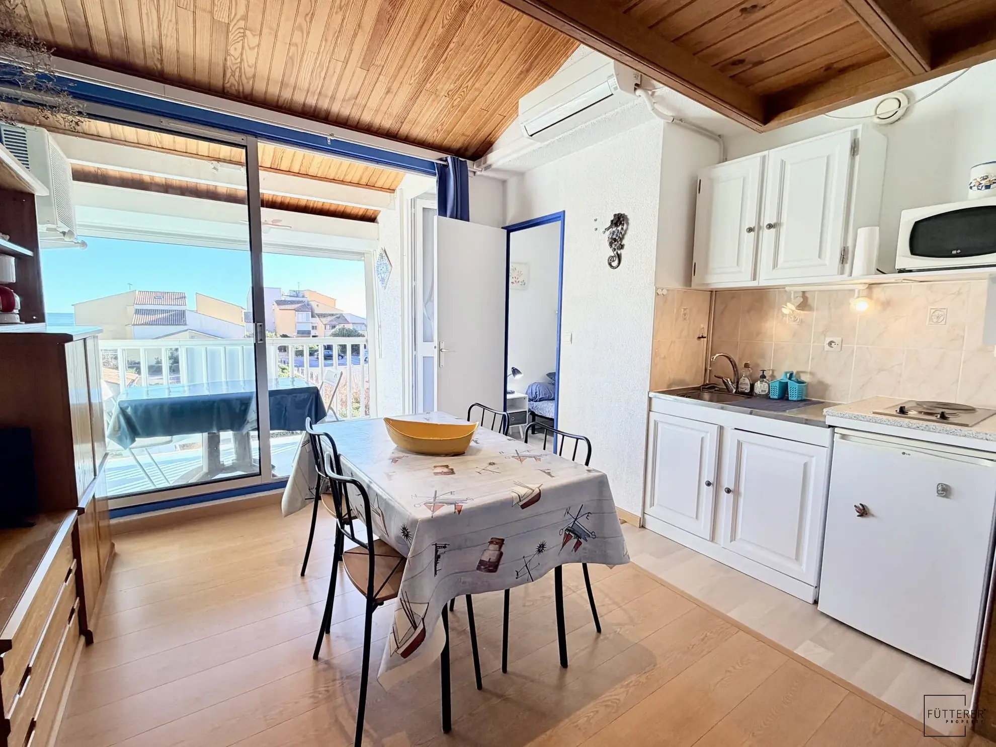 Appartement 2 pièces avec mezzanine et vue mer à Narbonne Plage