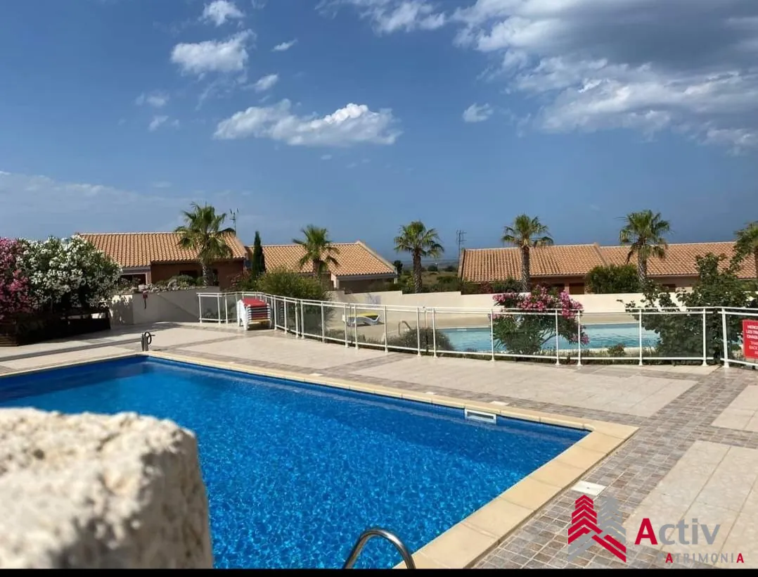 Appartement T3/4 avec vue mer à Fitou - Résidence avec piscine 