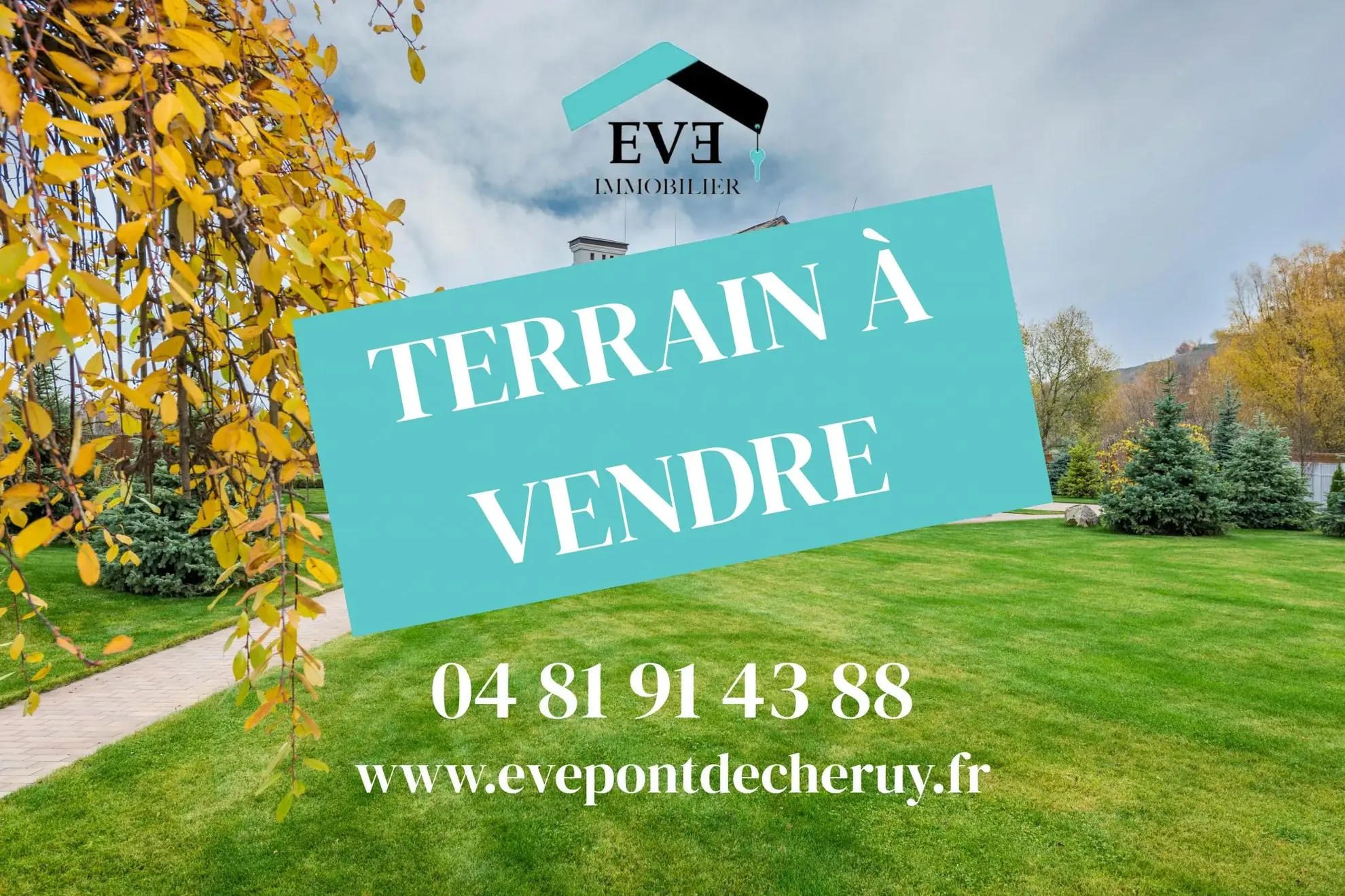 Terrain constructible à vendre à Pont-de-Chéruy, 653 m², viabilisé