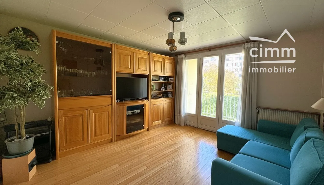 Appartement 3 chambres lumineux à Seyssinet-Pariset avec balcon et vue montagne 