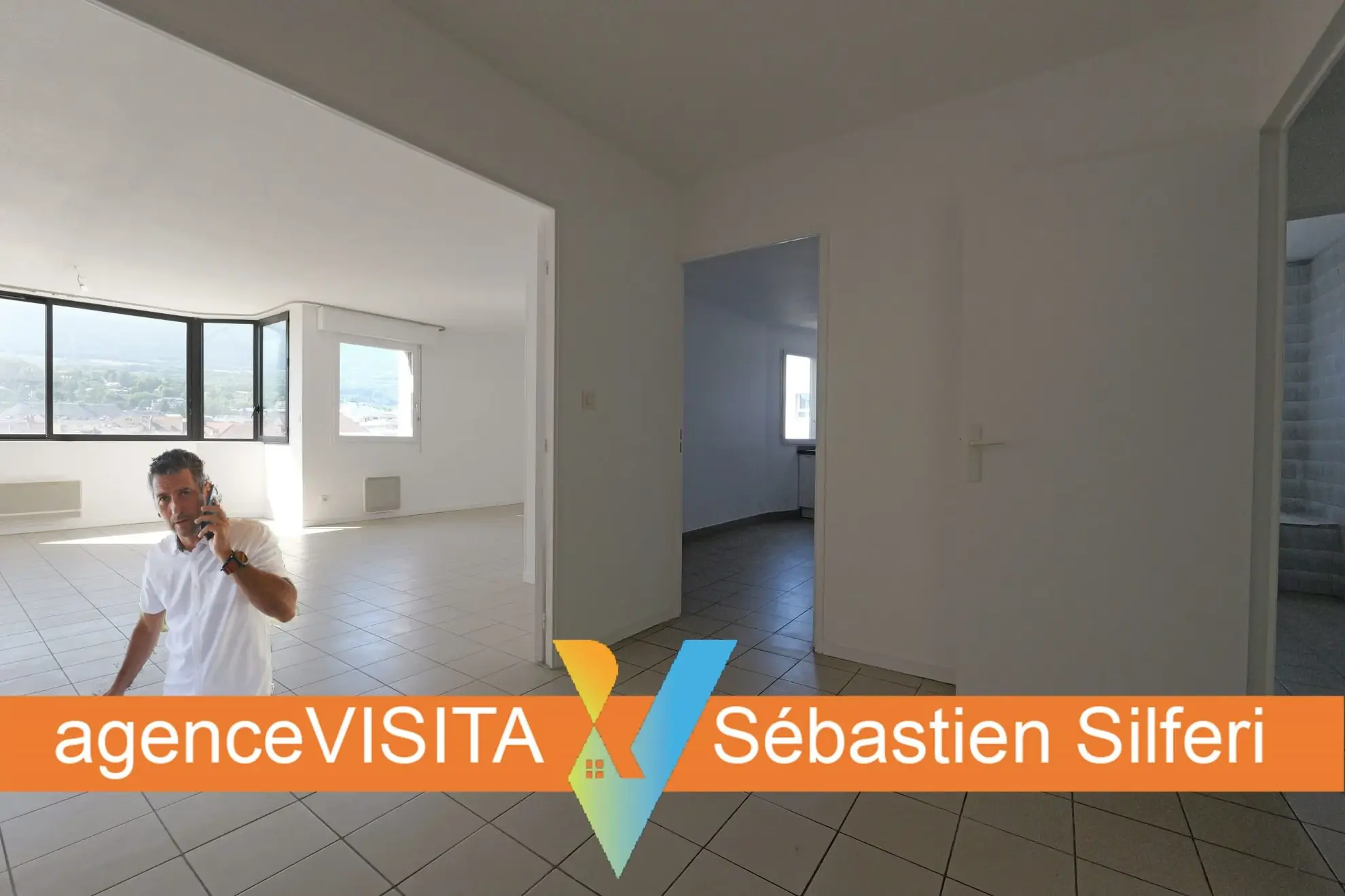 Appartement traversant de 85 m² à Gap avec vue montagne et garage