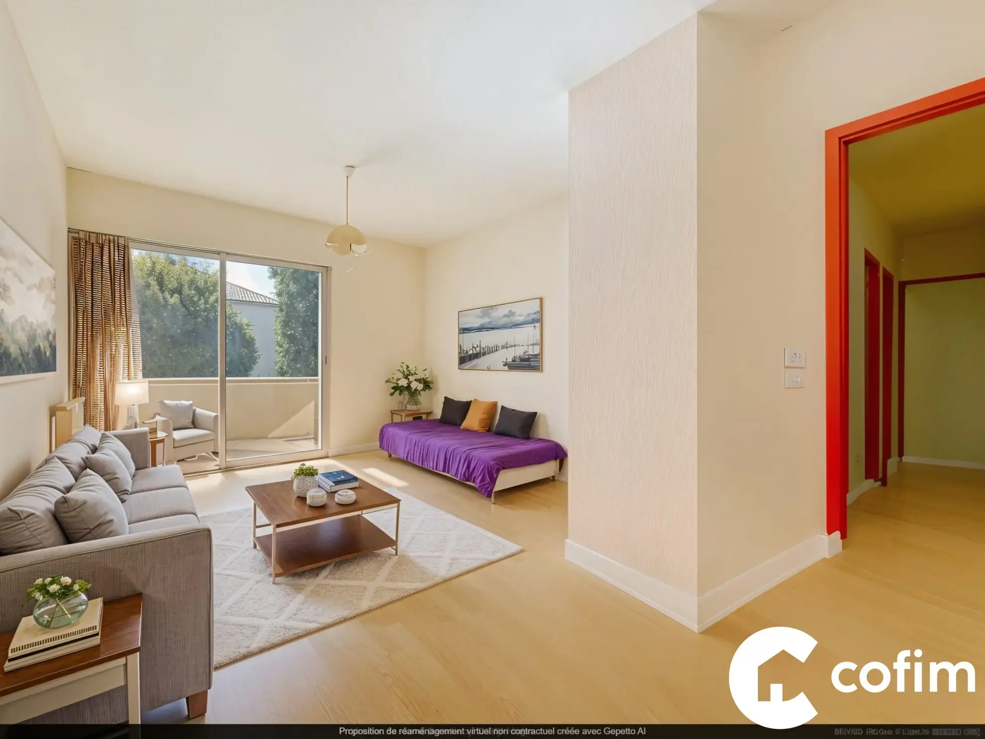 Appartement T3 avec balcon, parking et vue sur jardin à Trespoey, Pau