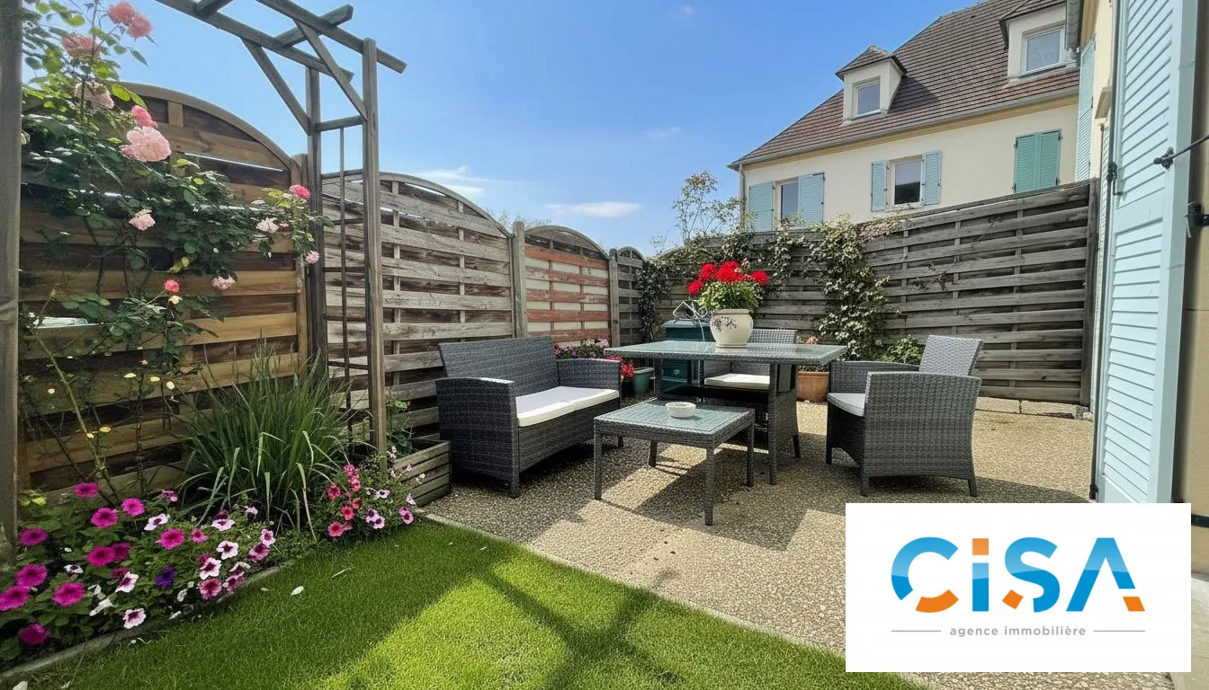 Maison mitoyenne à Verneuil en Halatte avec 2 chambres et terrasse