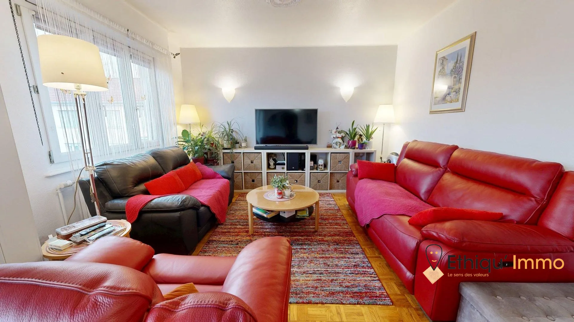 Grand appartement 2/3 pièces lumineux à Strasbourg Neudorf avec balcon et loggia 