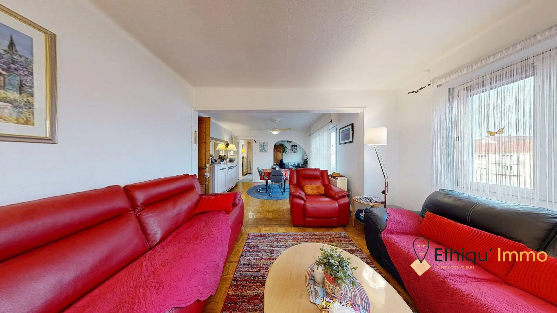 Grand appartement 2/3 pièces lumineux à Strasbourg Neudorf avec balcon et loggia