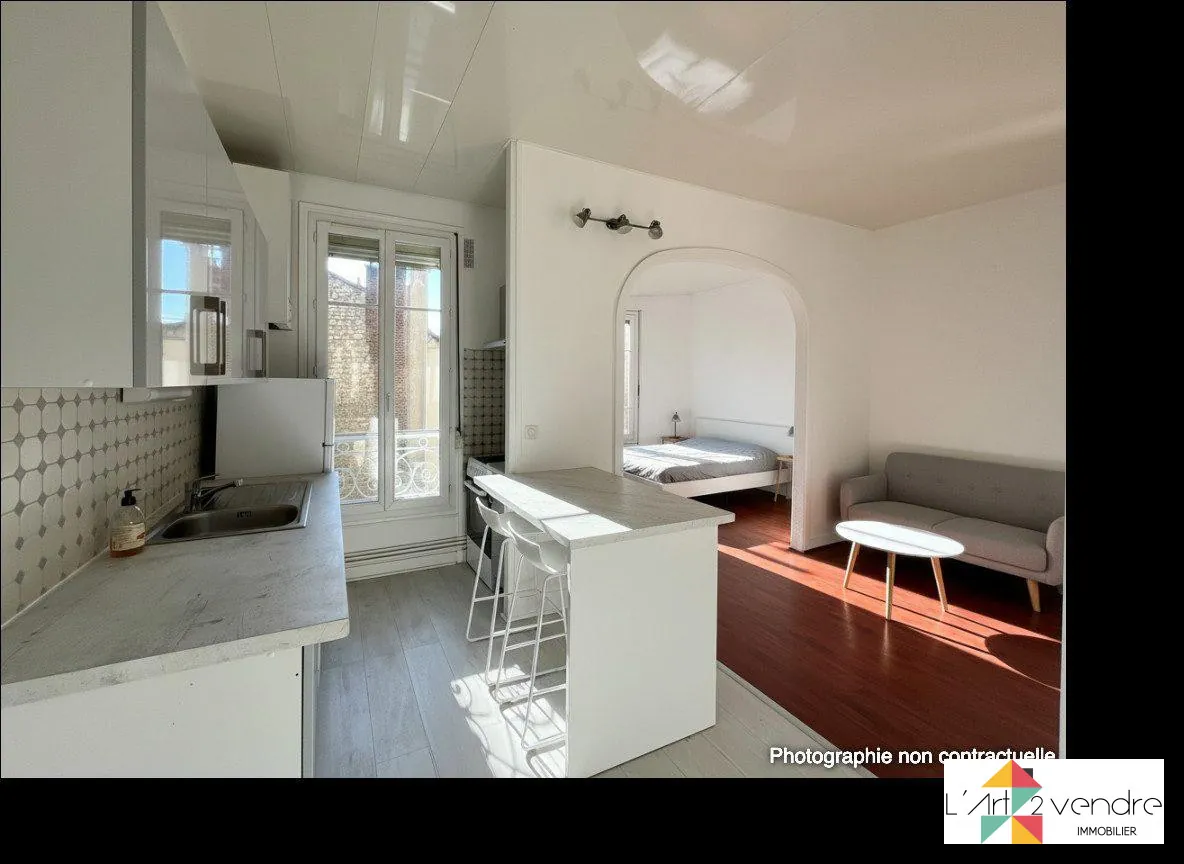 À vendre appartement 2 pièces lumineux à Clamart, proche gare et commerces, avec cave et local vélo