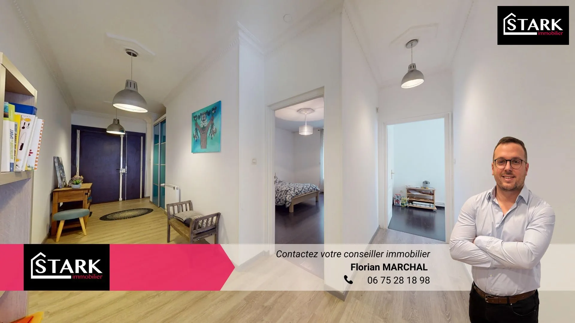 Bel appartement de 108m² à Belfort avec 2 chambres, rénové et prêt à vivre