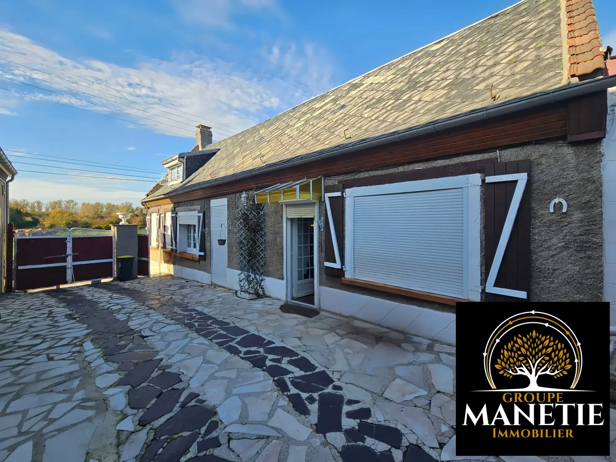 Façade Longère à rénover à Iwuy (59141) avec jardin clos et grand potentiel