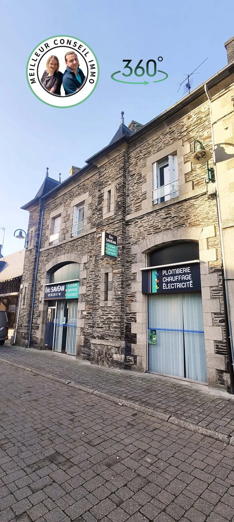 Immeuble mixte à Guerlédan avec commerce, appartement et potentiel d'aménagement 