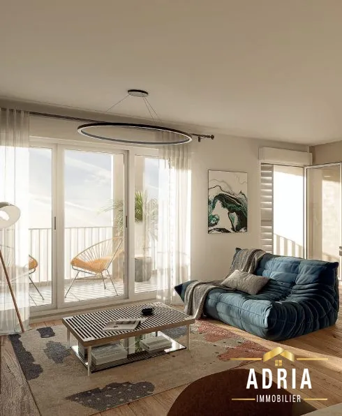 Appartement neuf à Marseille dans l’écoquartier des Fabriques avec vue mer et services durables 