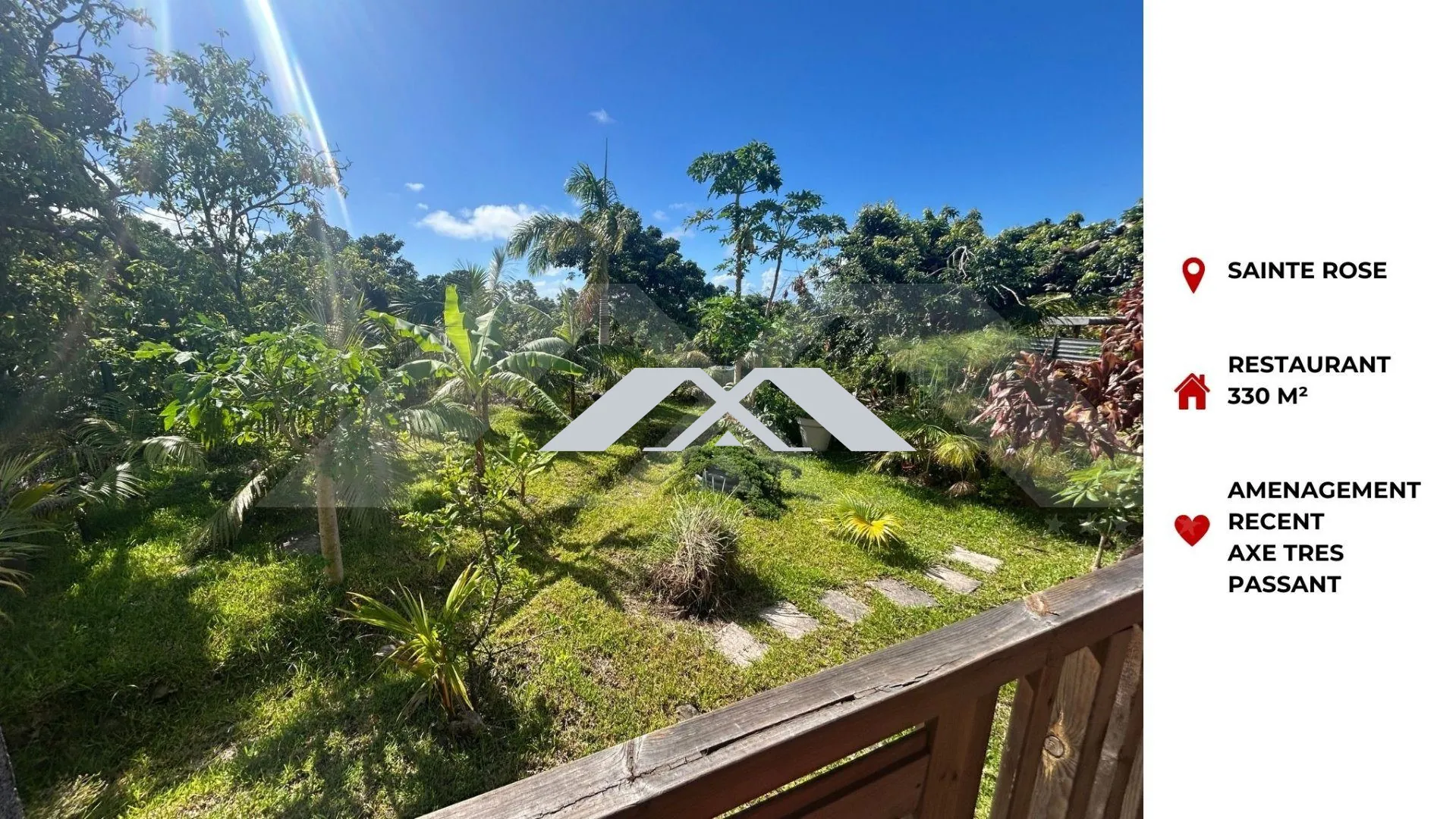 Fonds de commerce pour restaurant à Sainte-Rose, Réunion - Emplacement idéal et équipement professionnel