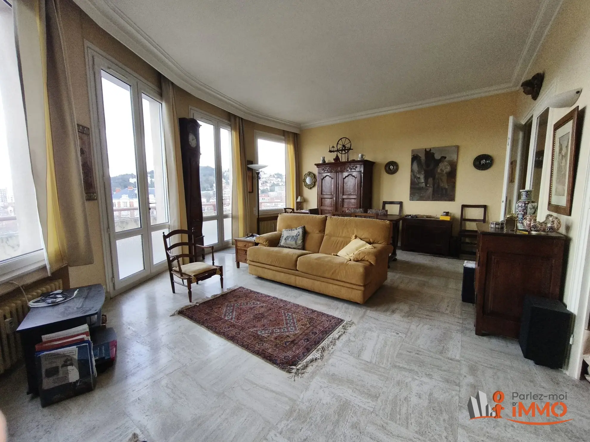 Appartement T2 de 65 m² avec balcon à Saint-Étienne, secteur Anatole France