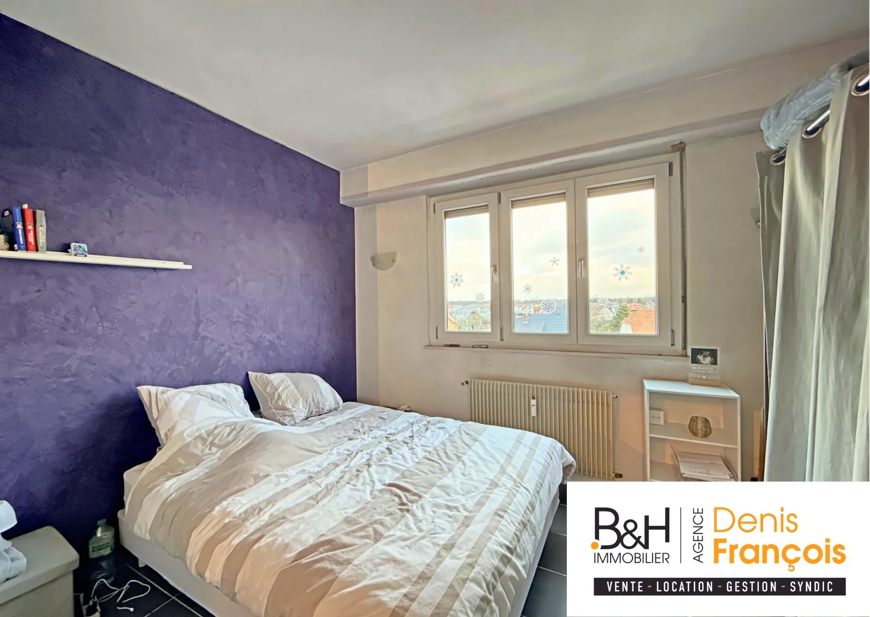 Appartement 2 pièces à vendre à Sélestat, dernier étage avec balcon et cave 