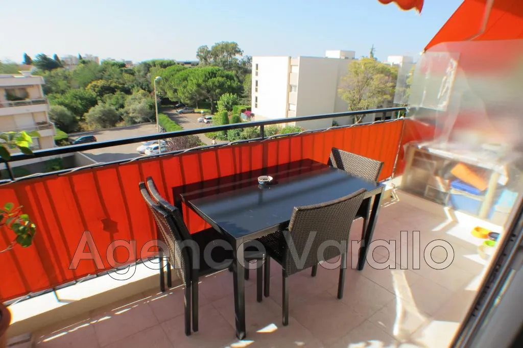 Appartement 2 pièces avec vue mer à Antibes - Terrasse, cave et garage 