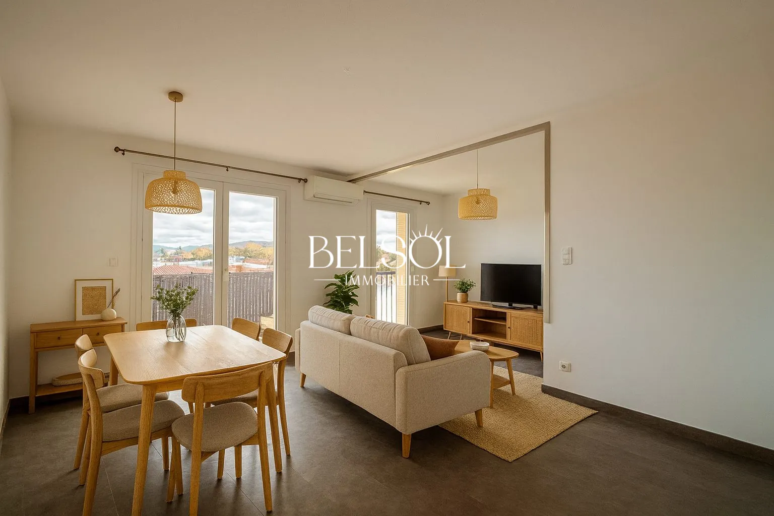 Bel appartement avec vue sur le Canigou à Argelès-sur-Mer – 3 pièces et balcon