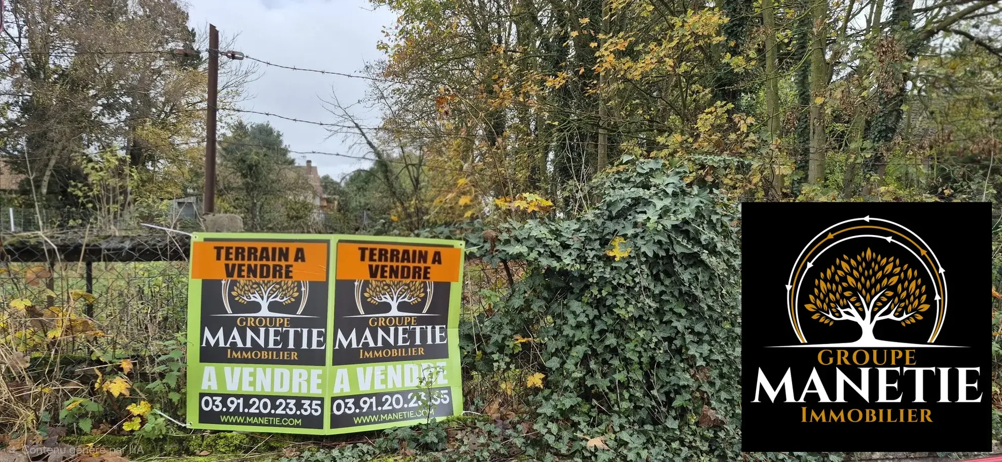 Terrain constructible à Monchecourt de 771 m² avec accès facilité