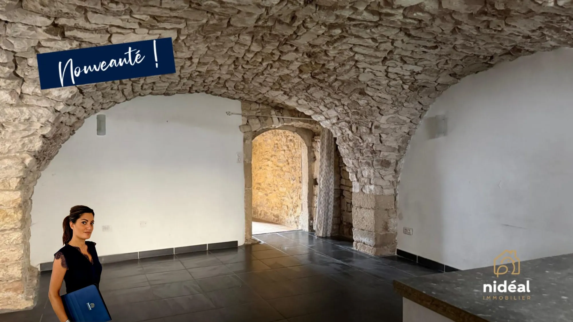 Maison de village avec terrasse et garage près de Sommières