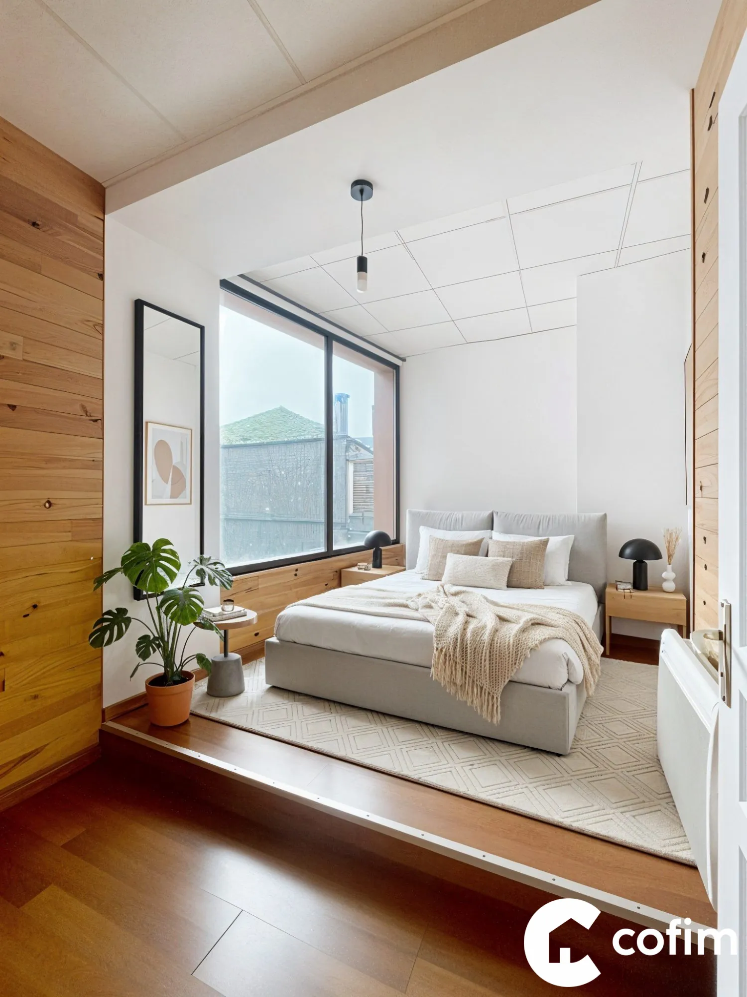 Chambre  Appartement T2 de 48 m² à Lourdes, emplacement privilégié proche des sanctuaires