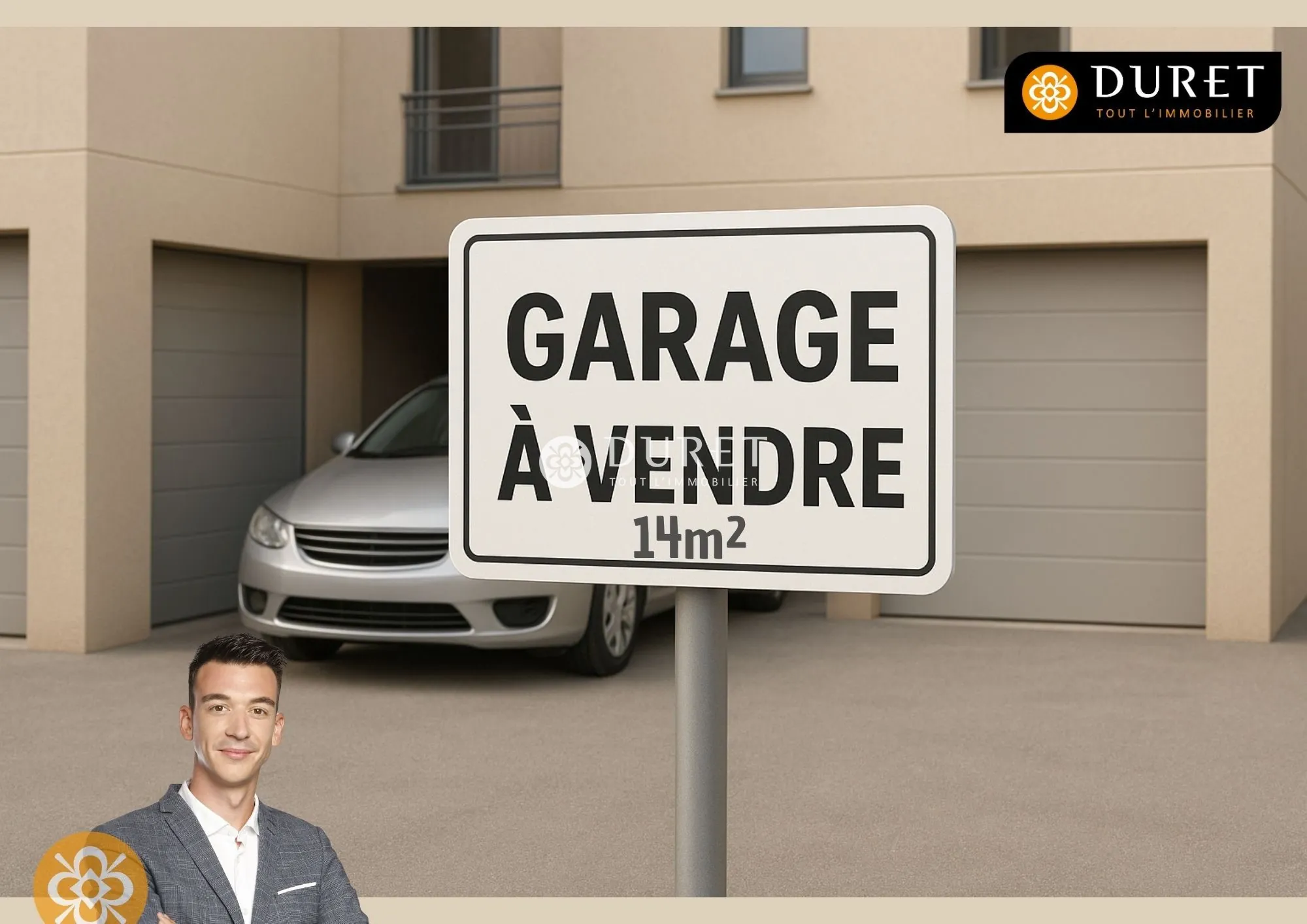 Garage à vendre à Challans – Résidence Les Ormeaux – 14 m²