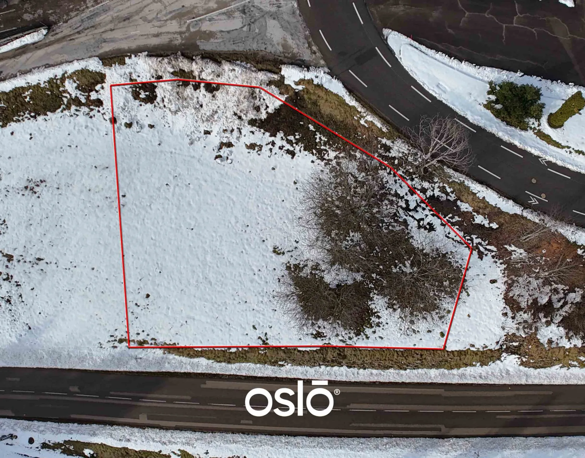 Position parcelle Terrain constructible de 1013 m² à Morbier, exposition plein sud, sans vis-à-vis