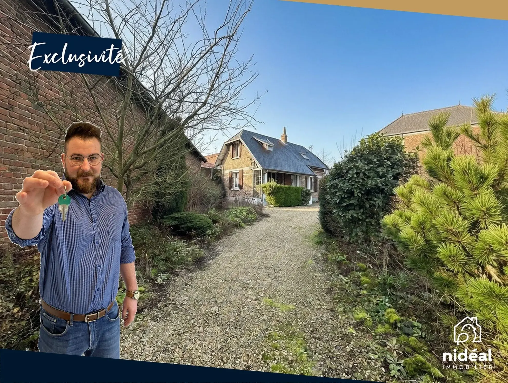 Maison à vendre à Bienvillers-au-Bois : 98 m² avec terrasse et potentiel de valorisation