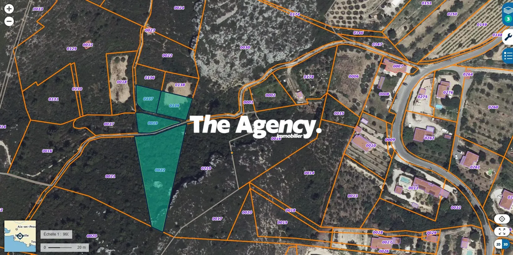 Terrain agricole en vente au pied du Garlaban à Roquevaire, idéal pour chasseurs