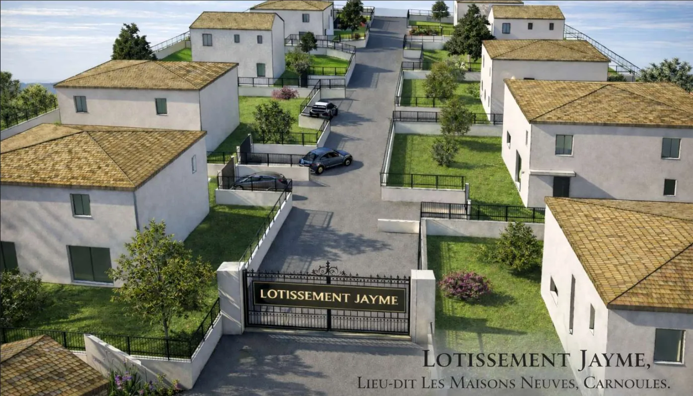 Terrain constructible de 566 m² à Carnoules dans un lotissement sécurisé 