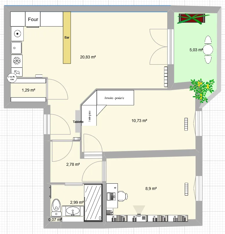 Appartement 3 pièces avec terrasse à Alfortville, proche gare et métro 