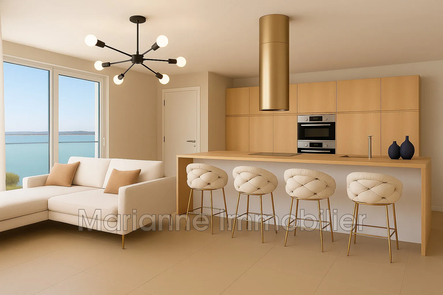 Appartement T3 neuf avec vue mer à Sète - Résidence moderne et sécurisée