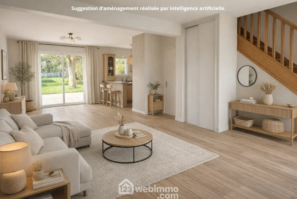 Maison familiale de 73,6 m² à Mazé-Milon avec garage et jardin clos 