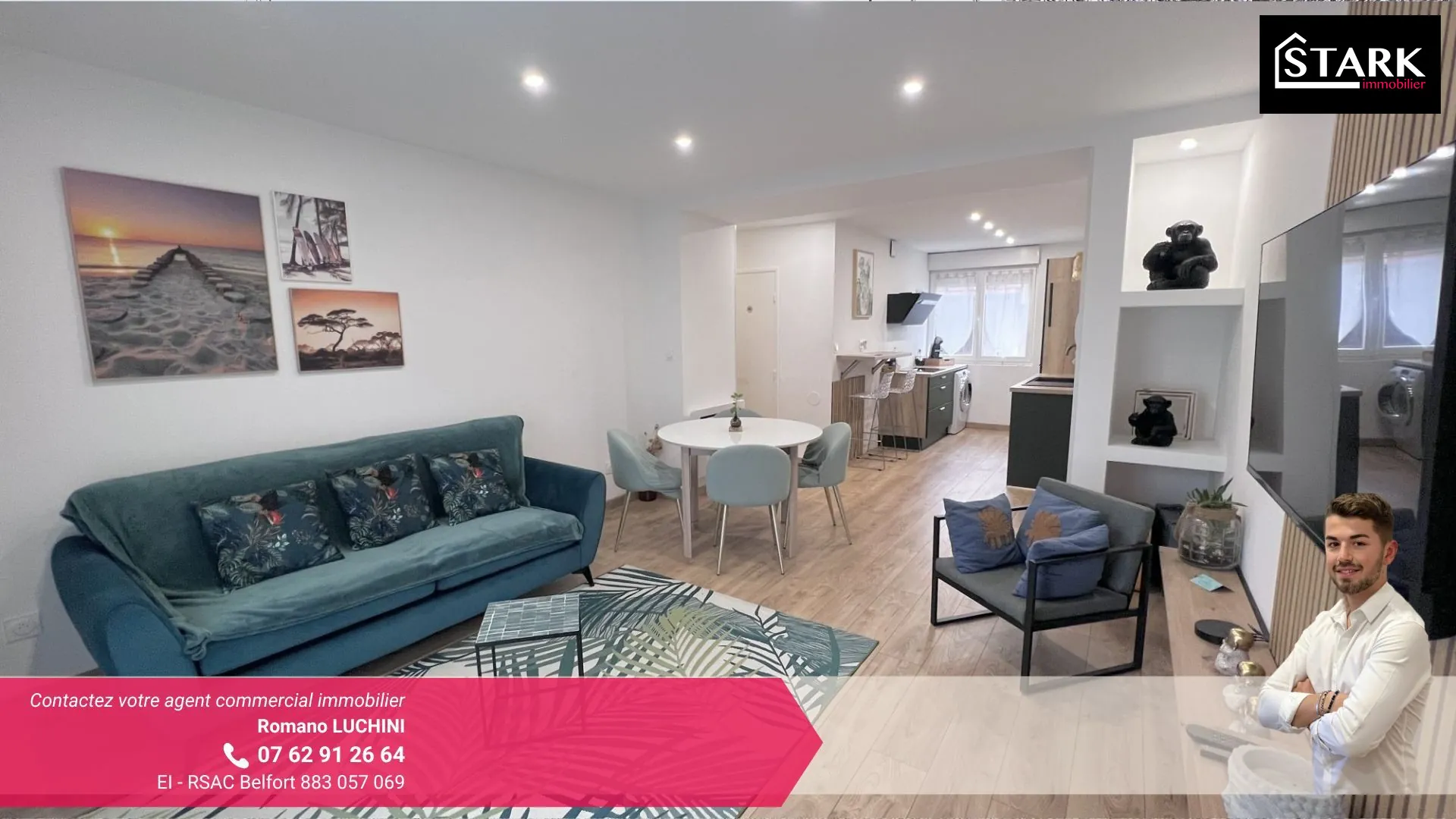 Appartement lumineux de 3 chambres avec balcon à Belfort - Rénové et idéal famille