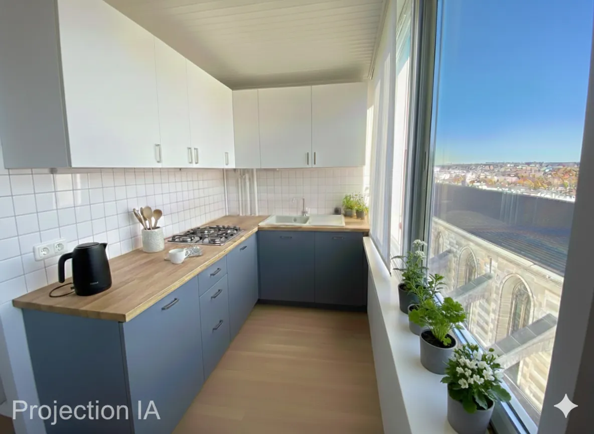 Grand appartement T2 avec vue imprenable à Nîmes 