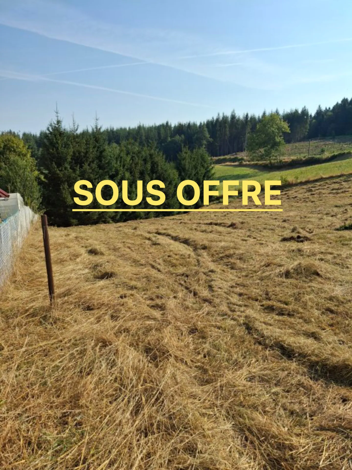 Terrain constructible de 1247 m² à Saint-Just-Malmont en Haute-Loire 
