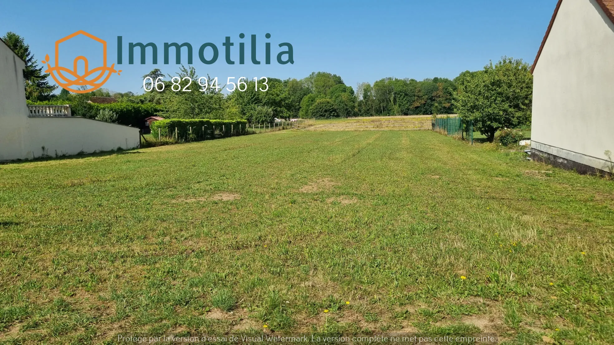 Terrain constructible de 1699 m² proche Bray-sur-Seine avec viabilité facitiée 