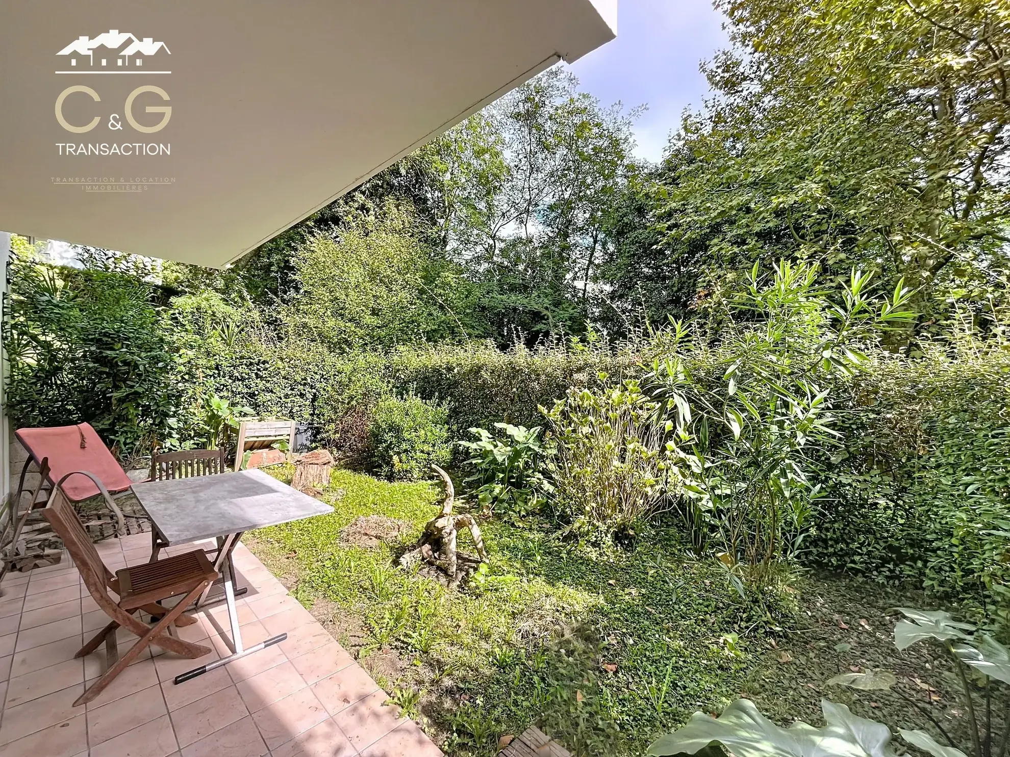 Appartement T2 avec jardin à Anglet, 53m², cave et parking