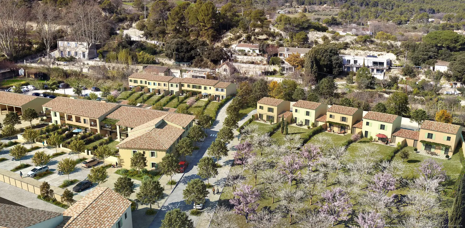 Appartement T3 lumineux avec loggia à Cucuron, Sud Luberon