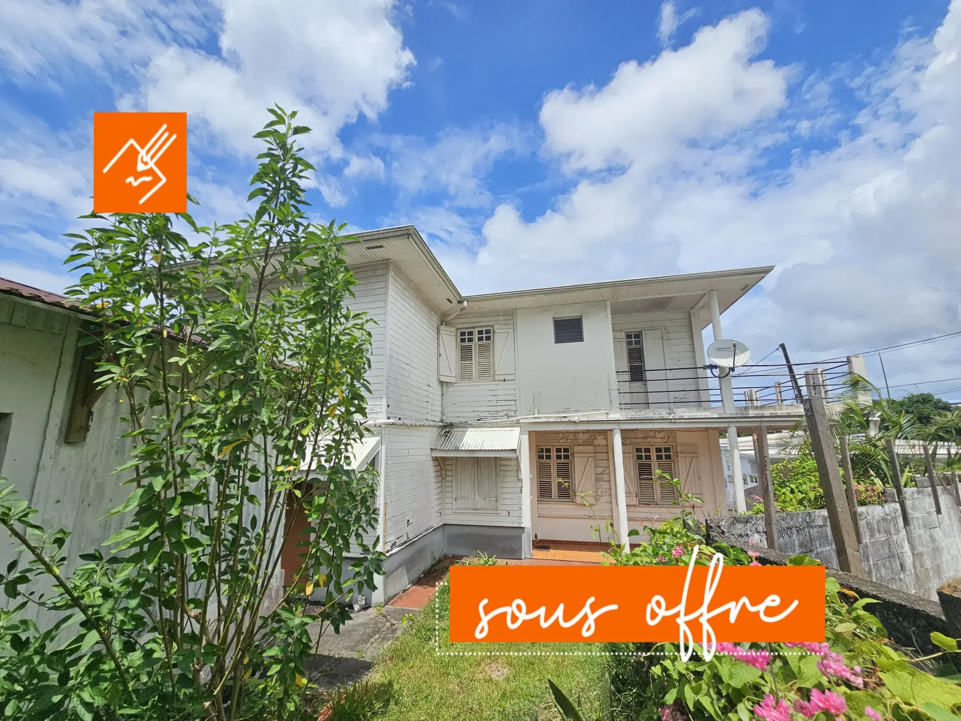 Maison à rénover de 120 m² avec grand terrain à Fort de France
