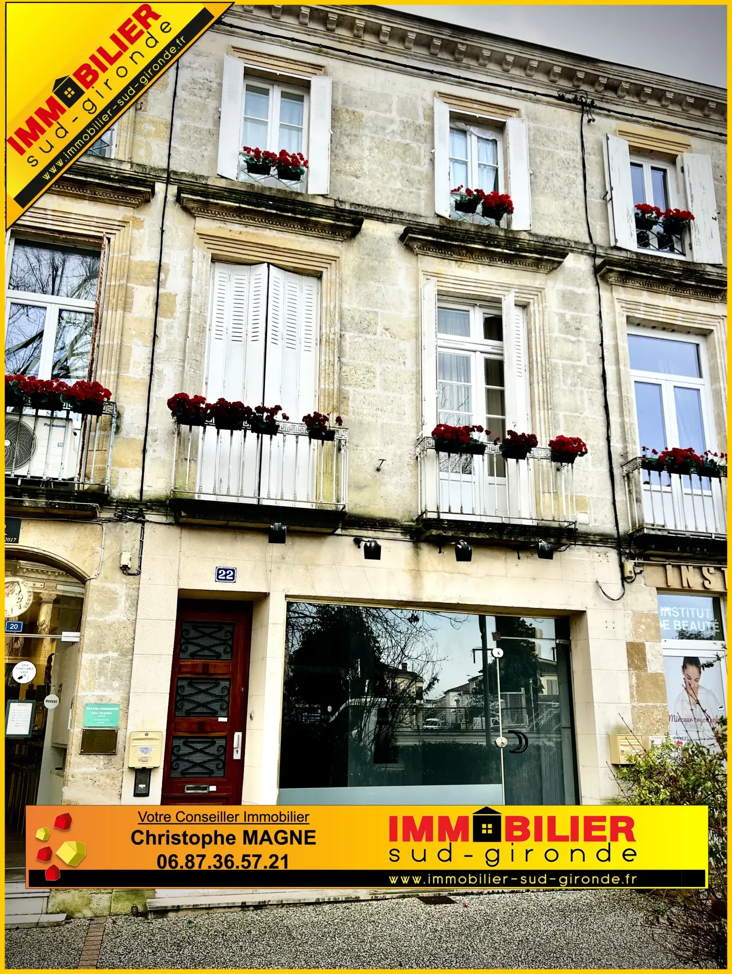 Immeuble de rapport à vendre au centre-ville de Langon pour investisseur