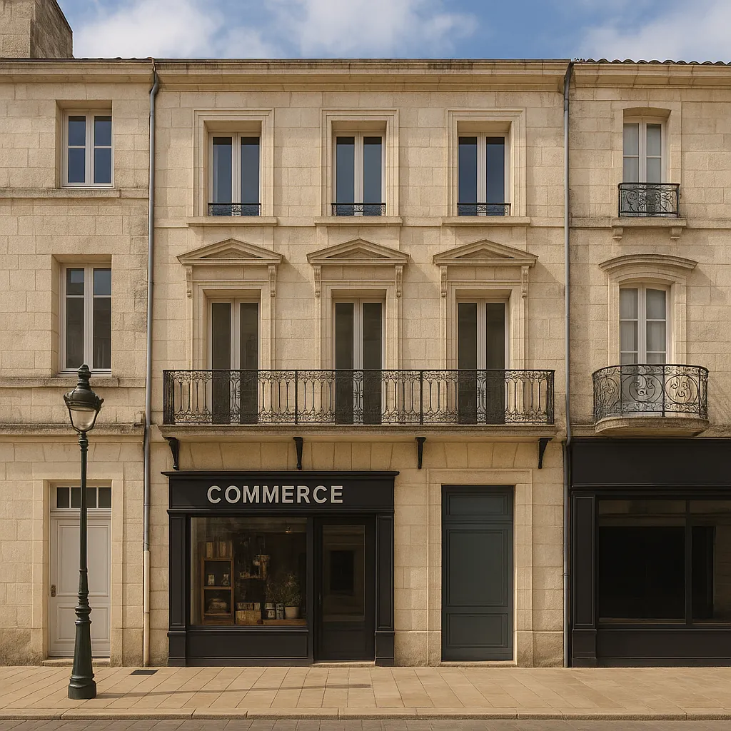 À vendre local commercial de 160 m² au cœur de Rochefort-sur-Mer